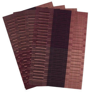 Set of 4 PVC Bamboo Plastic Placemats for Dining Table Runner Linens place mat in Kitchen Accessories Cup Wine mat