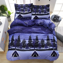 Load image into Gallery viewer, Bedding Set Fashion house  luxury bed cover sheet Pillowcase Wavy stripes Home textile  Family Bed Linens  High Quality