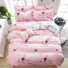 Load image into Gallery viewer, Bedding Set Fashion house  luxury bed cover sheet Pillowcase Wavy stripes Home textile  Family Bed Linens  High Quality