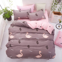 Load image into Gallery viewer, Bedding Set Fashion house  luxury bed cover sheet Pillowcase Wavy stripes Home textile  Family Bed Linens  High Quality