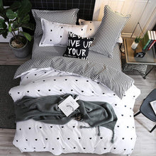 Load image into Gallery viewer, Bedding Set luxury Pink love 2/3/4pcs Family Set Sheet Duvet Cover Pillowcase Boy Room flat sheet, No filler 2019 bed set