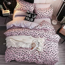 Load image into Gallery viewer, Bedding Set luxury Pink love 2/3/4pcs Family Set Sheet Duvet Cover Pillowcase Boy Room flat sheet, No filler 2019 bed set