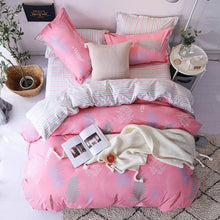 Load image into Gallery viewer, Bedding Set luxury Pink love 2/3/4pcs Family Set Sheet Duvet Cover Pillowcase Boy Room flat sheet, No filler 2019 bed set