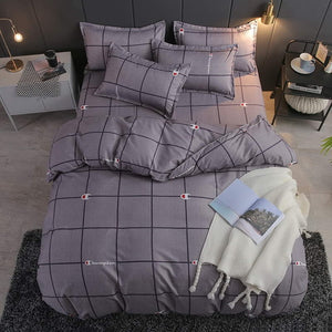 Bedding Set luxury Pink love 2/3/4pcs Family Set Sheet Duvet Cover Pillowcase Boy Room flat sheet, No filler 2019 bed set