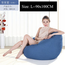 Load image into Gallery viewer, Bean Bag Sofa Cover Lounger Chair Sofa Ottoman Seat Living Room Furniture Without Filler Beanbag Bed Pouf Puff Couch Lazy Tatami