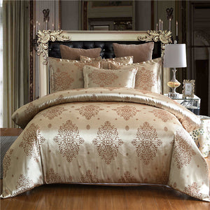 Luxury Jacquard Bedding set Single Queen King Size Duvet Cover Set Bed Linen Quilt Cover