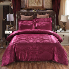 Load image into Gallery viewer, Luxury Jacquard Bedding set Single Queen King Size Duvet Cover Set Bed Linen Quilt Cover